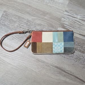 Coach Multicolor Patchwork Wristlet